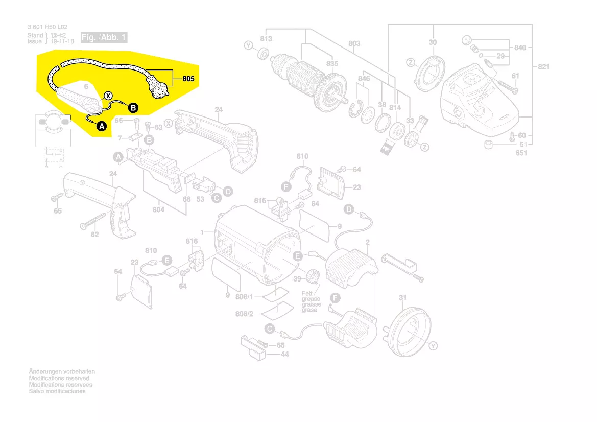 Cable d\'alimentation réf. 3 607 030 489 Bosch